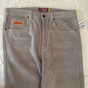 Empyre NWT Gray Corduroy Pants Mens Size 32 Loose Fit